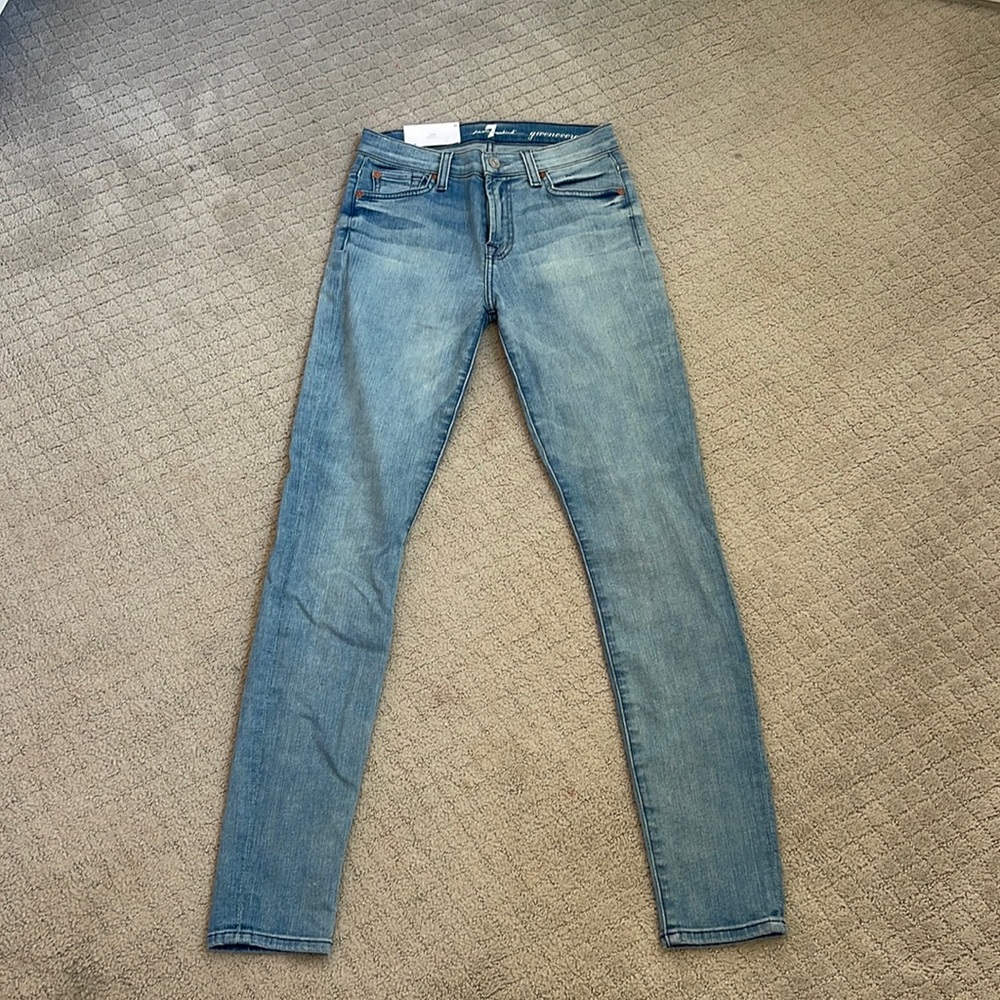7 for all Mankind Gwenevere Skinny Jeans, NWT, Size 25